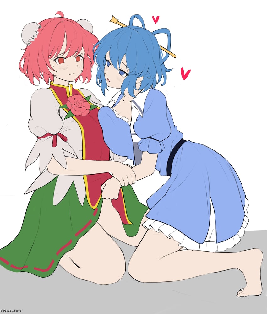 kaku seiga and ibaraki kasen (touhou) drawn by dobostorte