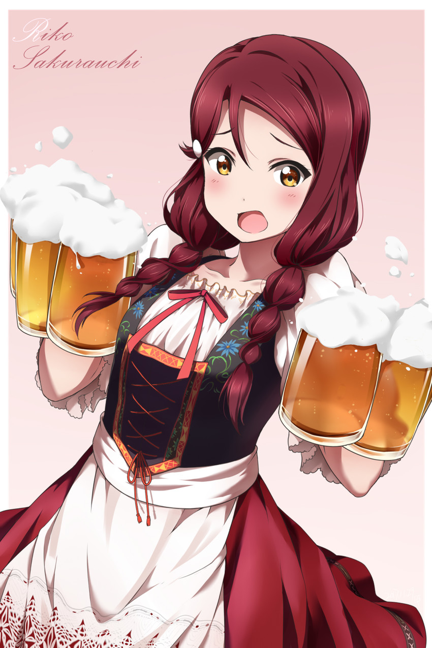 sakurauchi riko (love live! and 1 more) drawn by shiimai