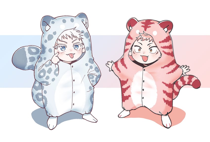 gojou satoru and itadori yuuji (jujutsu kaisen) drawn by 247_dowisdom