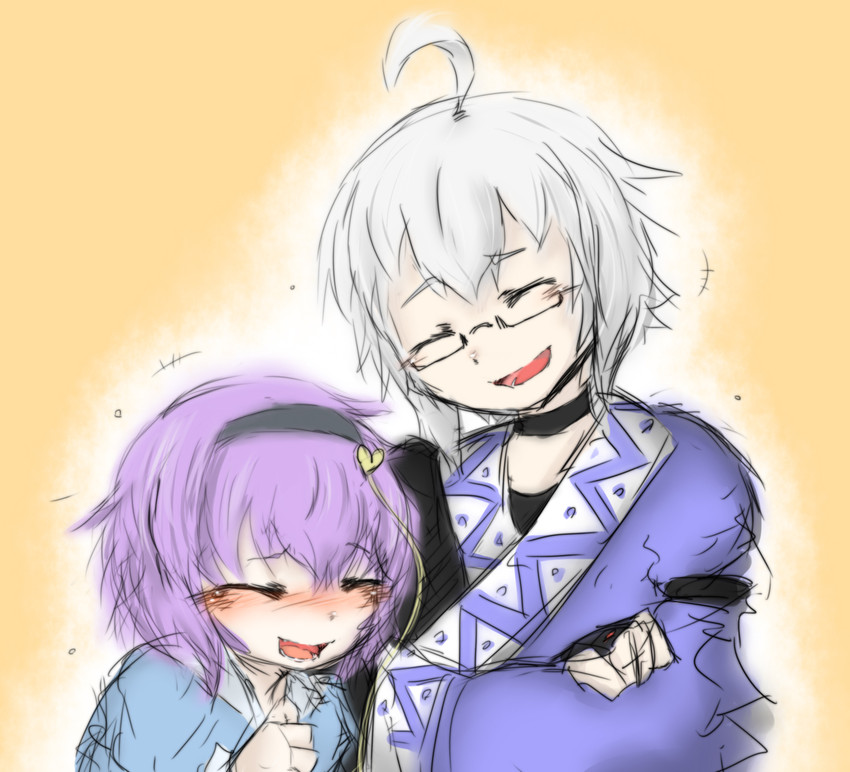 komeiji satori and morichika rinnosuke (touhou) drawn by mayo_(nou46)