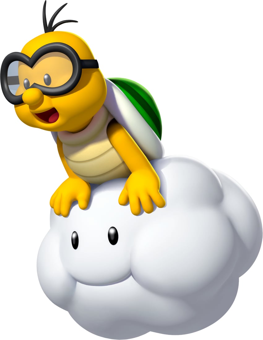 lakitu and lakitu's cloud (mario and 1 more)