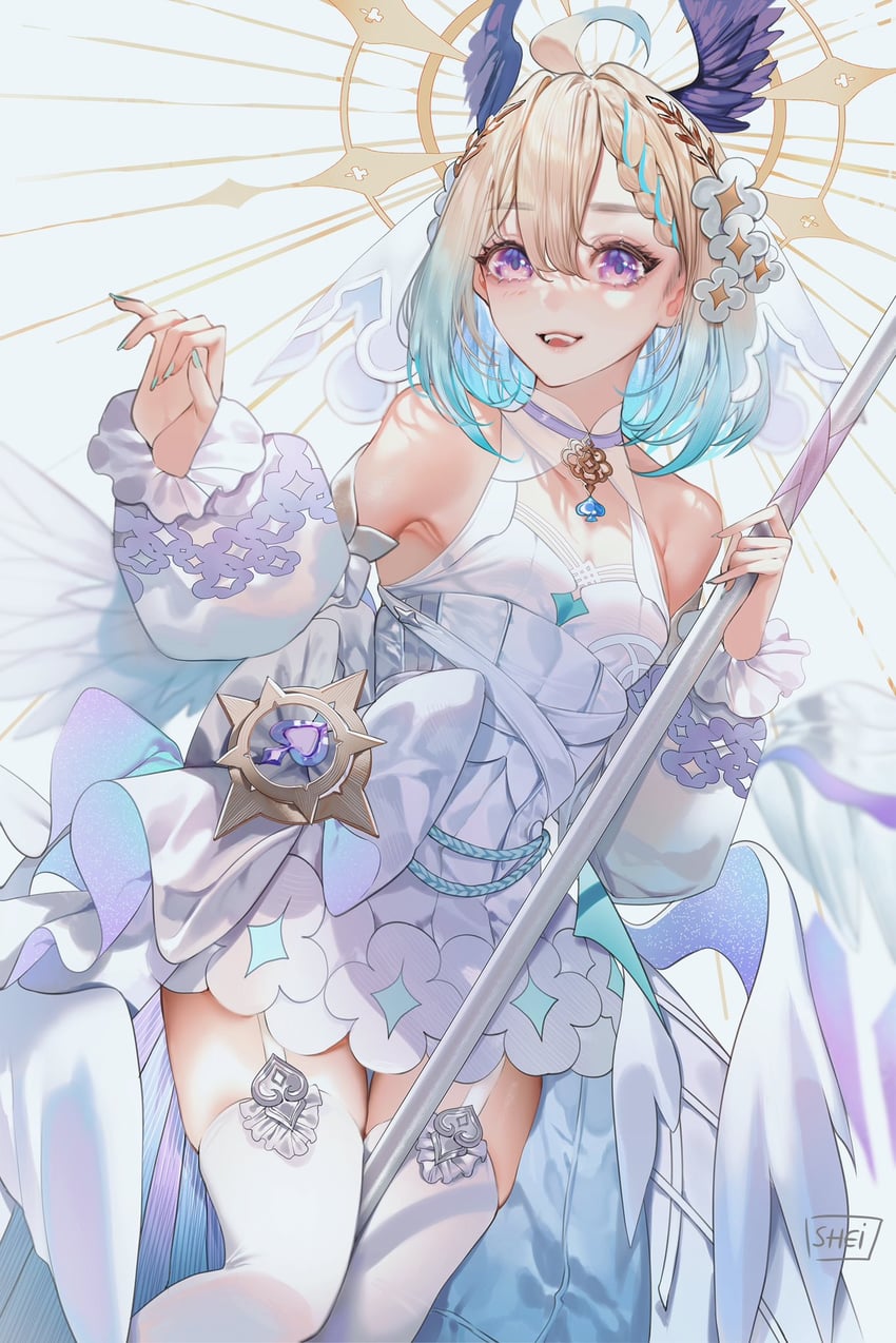 enna alouette (nijisanji and 1 more) drawn by shei99