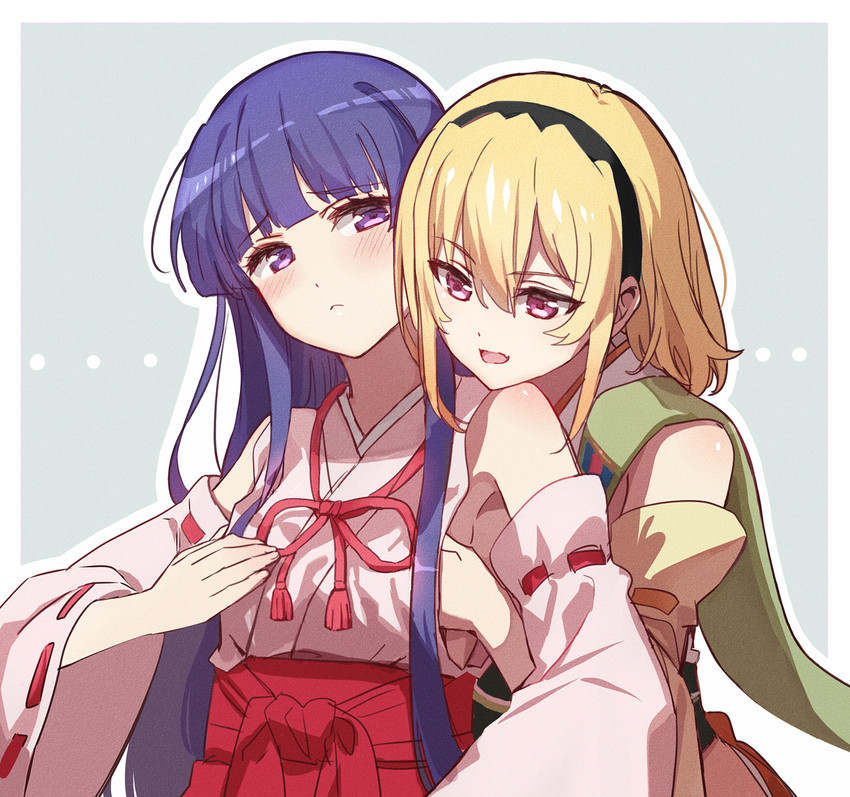 furude rika and houjou satoko (higurashi no naku koro ni and 1 more) drawn by usamin_(megumikira)