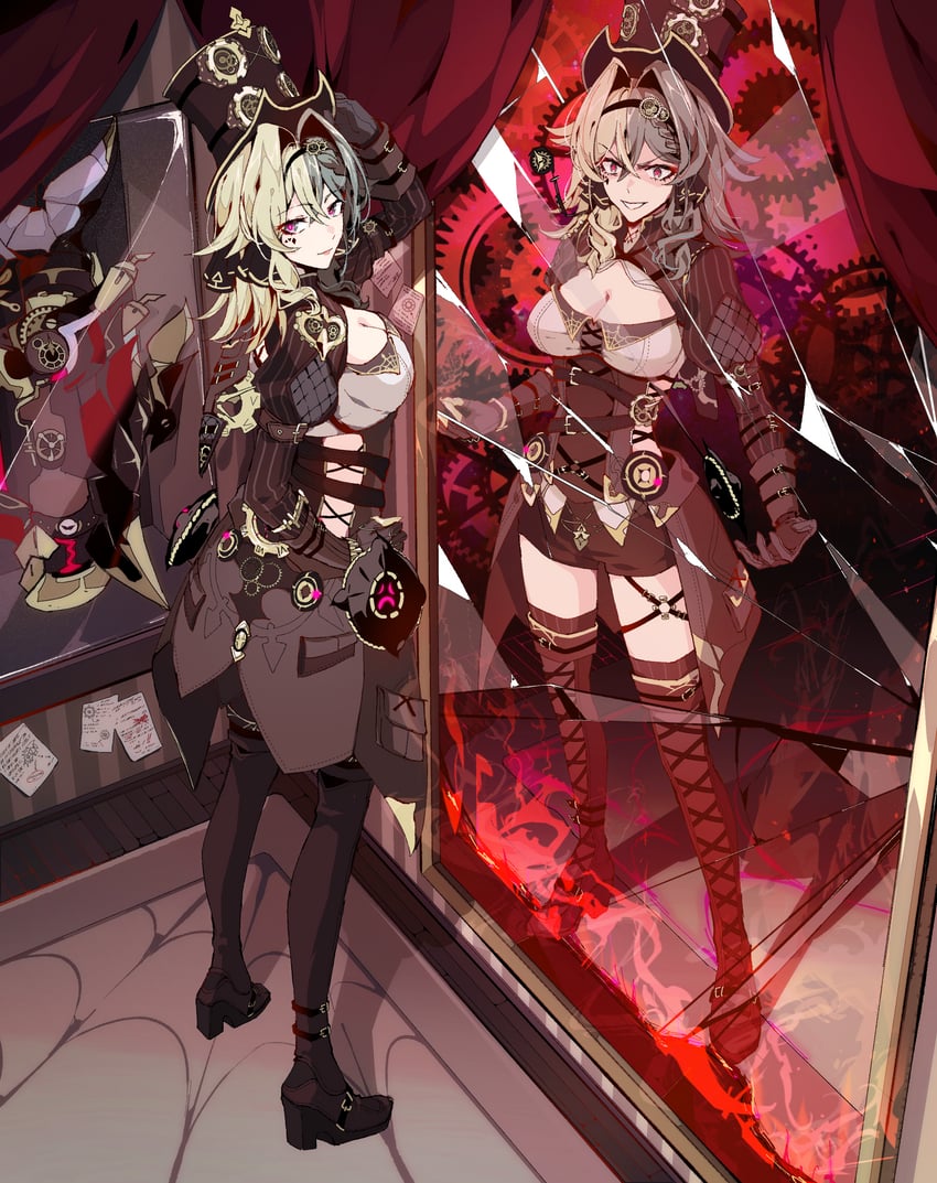 vill-v (honkai and 1 more) drawn by aer007580