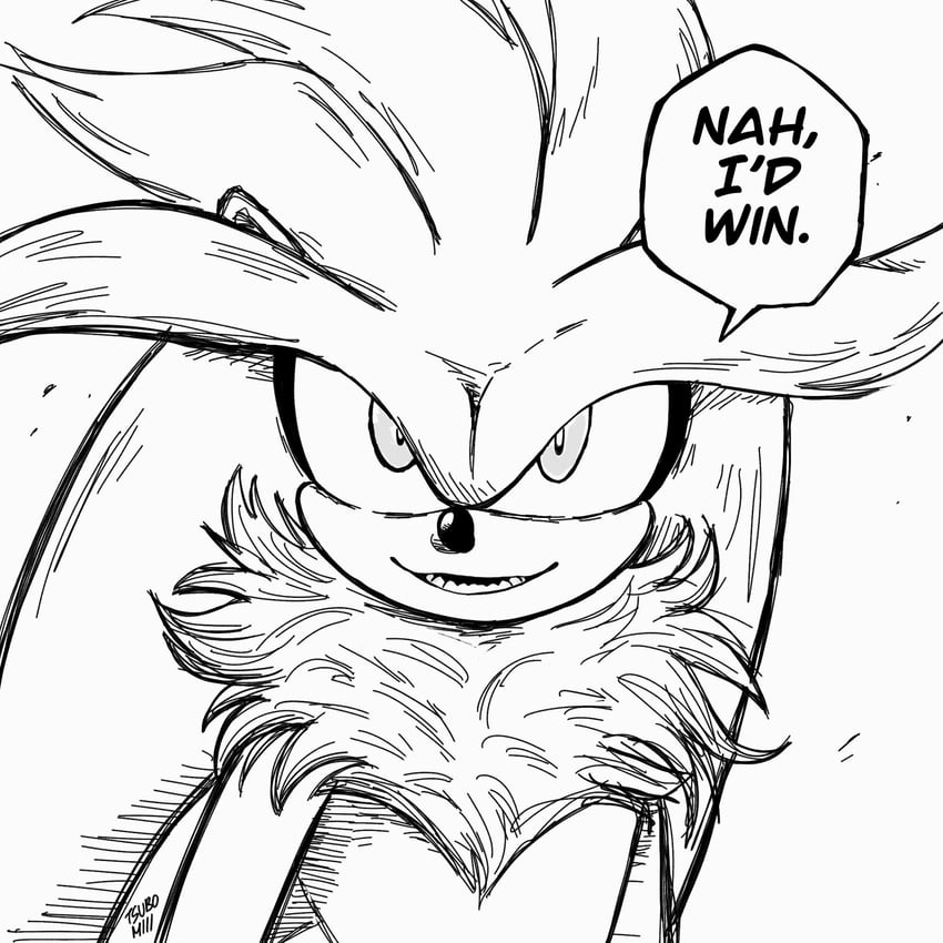 silver the hedgehog (jujutsu kaisen and 1 more) drawn by miitsubo