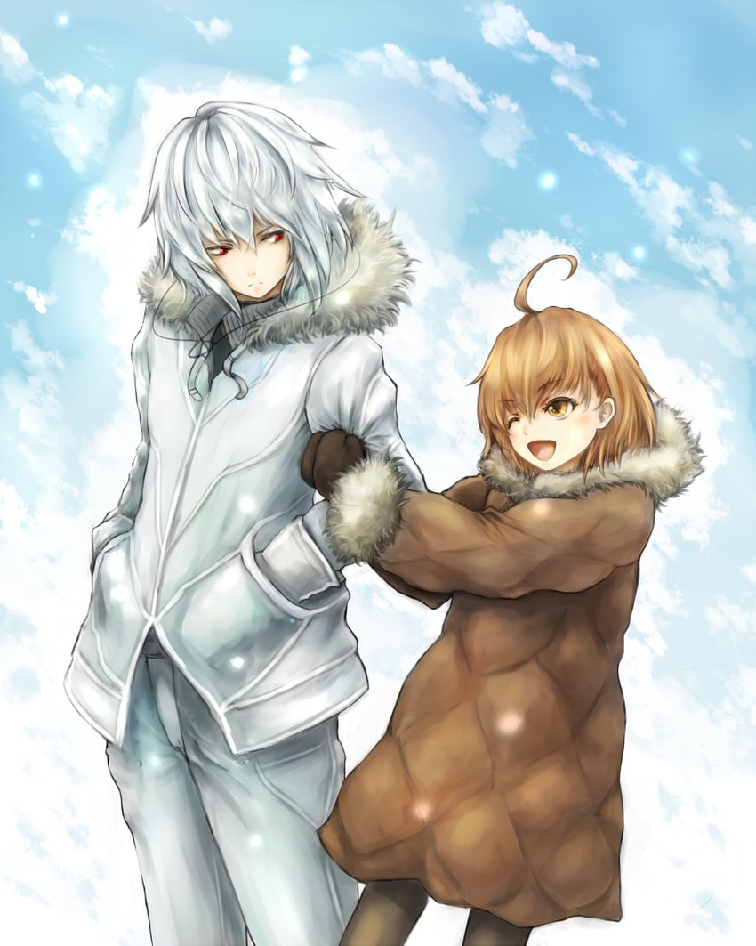 accelerator and last order (toaru majutsu no index and 1 more) drawn by mia_(yanaginiame)