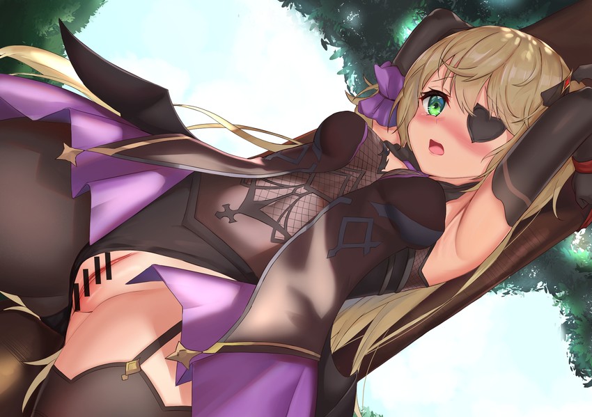 fischl (genshin impact) drawn by skai_kun