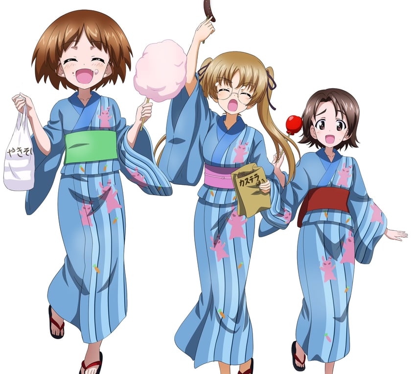 sawa azusa, sakaguchi karina, and oono aya (girls und panzer) drawn by key_(gaigaigai123)
