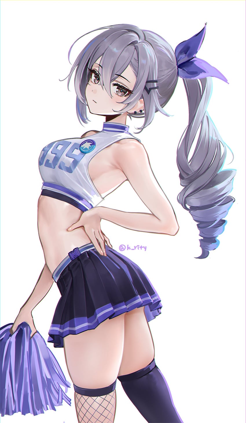 silver wolf (honkai and 1 more) drawn by rity