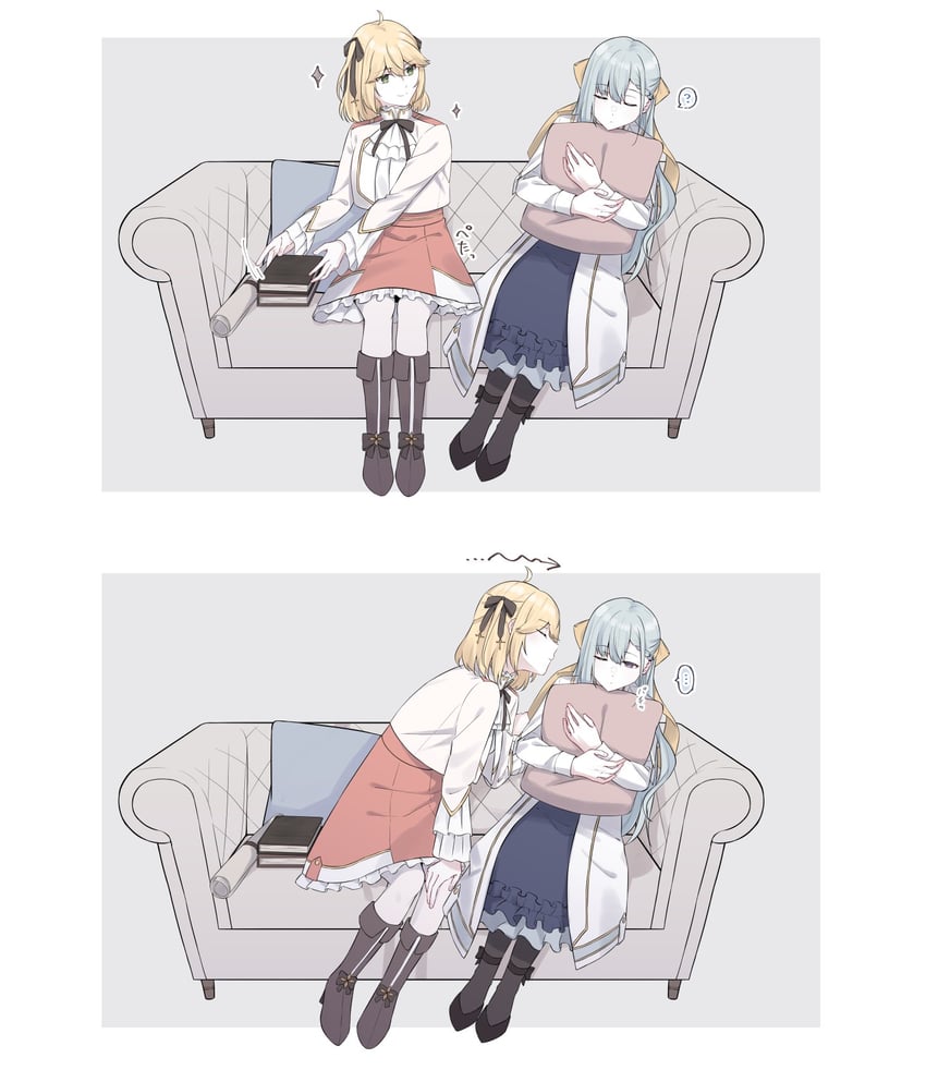 anisphia wynn palettia and euphyllia magenta (tensei oujo to tensai reijou no mahou kakumei) drawn by jouhou