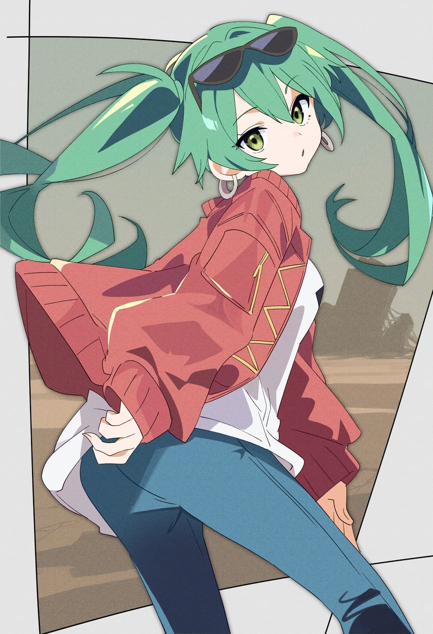 hatsune miku (vocaloid and 1 more) drawn by hutaba_haru