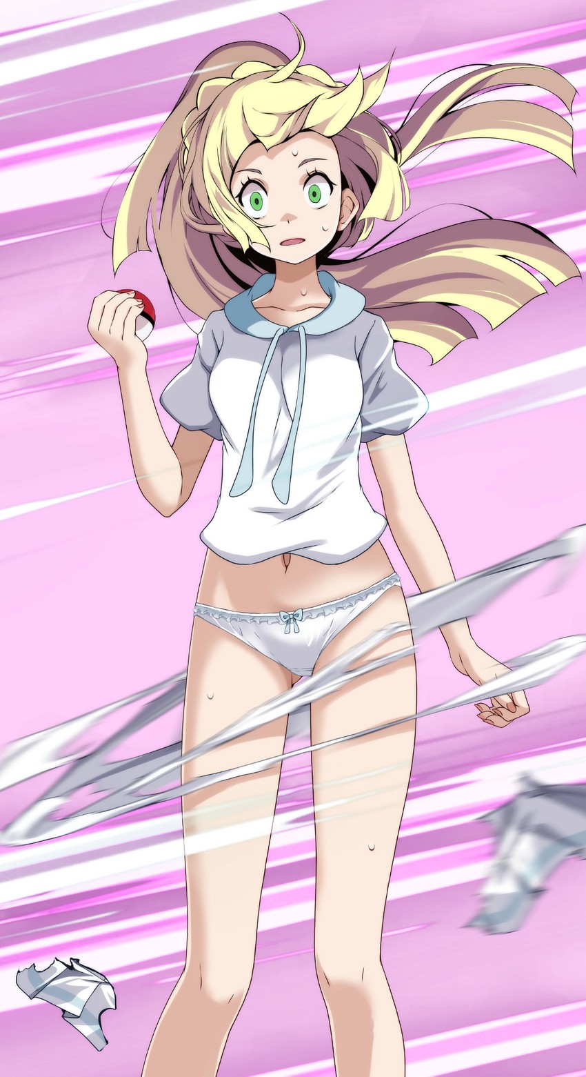 lillie (pokemon and 1 more) drawn by tsukishiro_saika