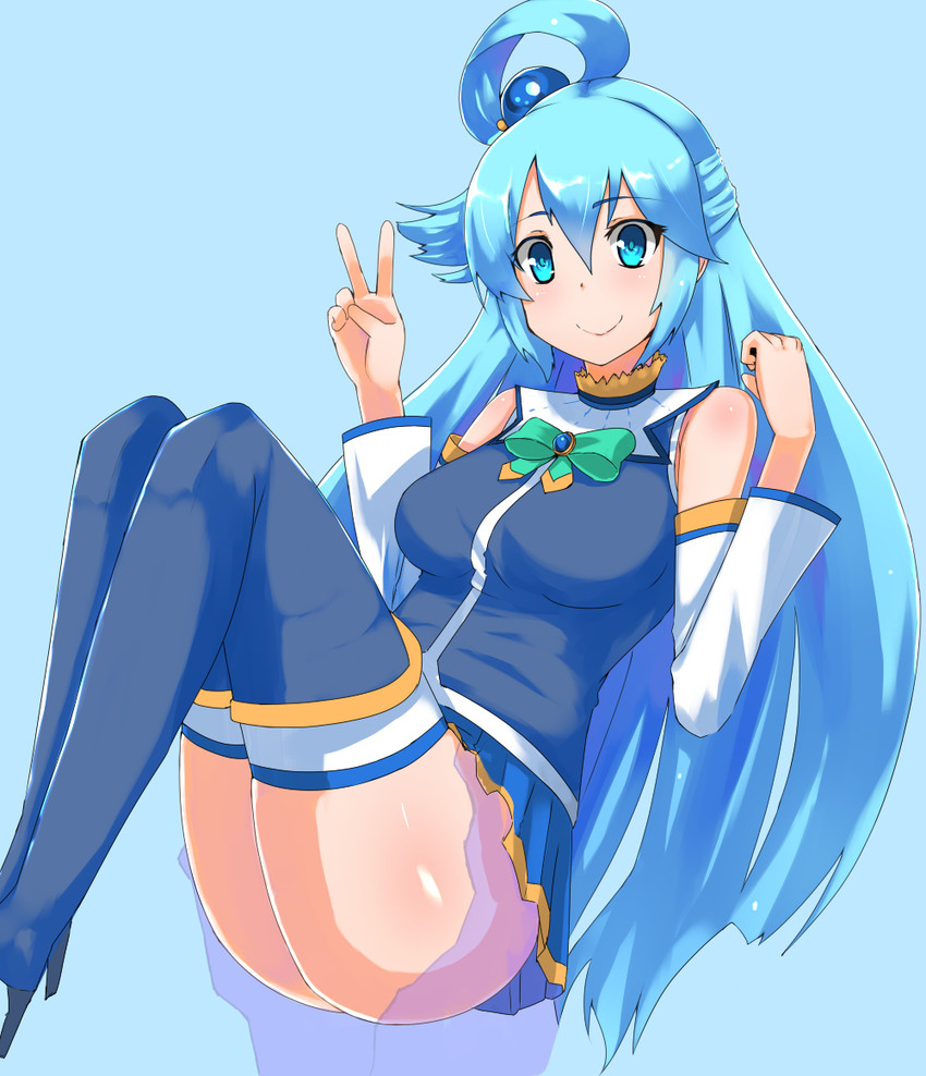 aqua (kono subarashii sekai ni shukufuku wo!) drawn by marimo_maru