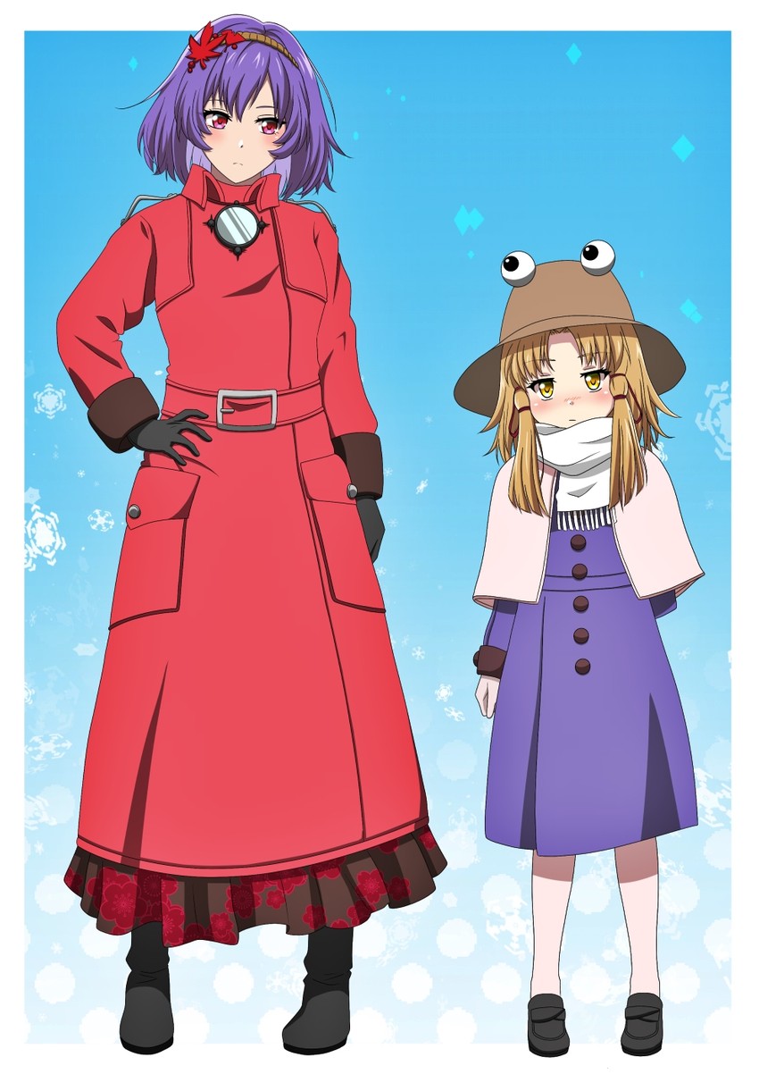 moriya suwako and yasaka kanako (touhou) drawn by murasaki_tsutsuji