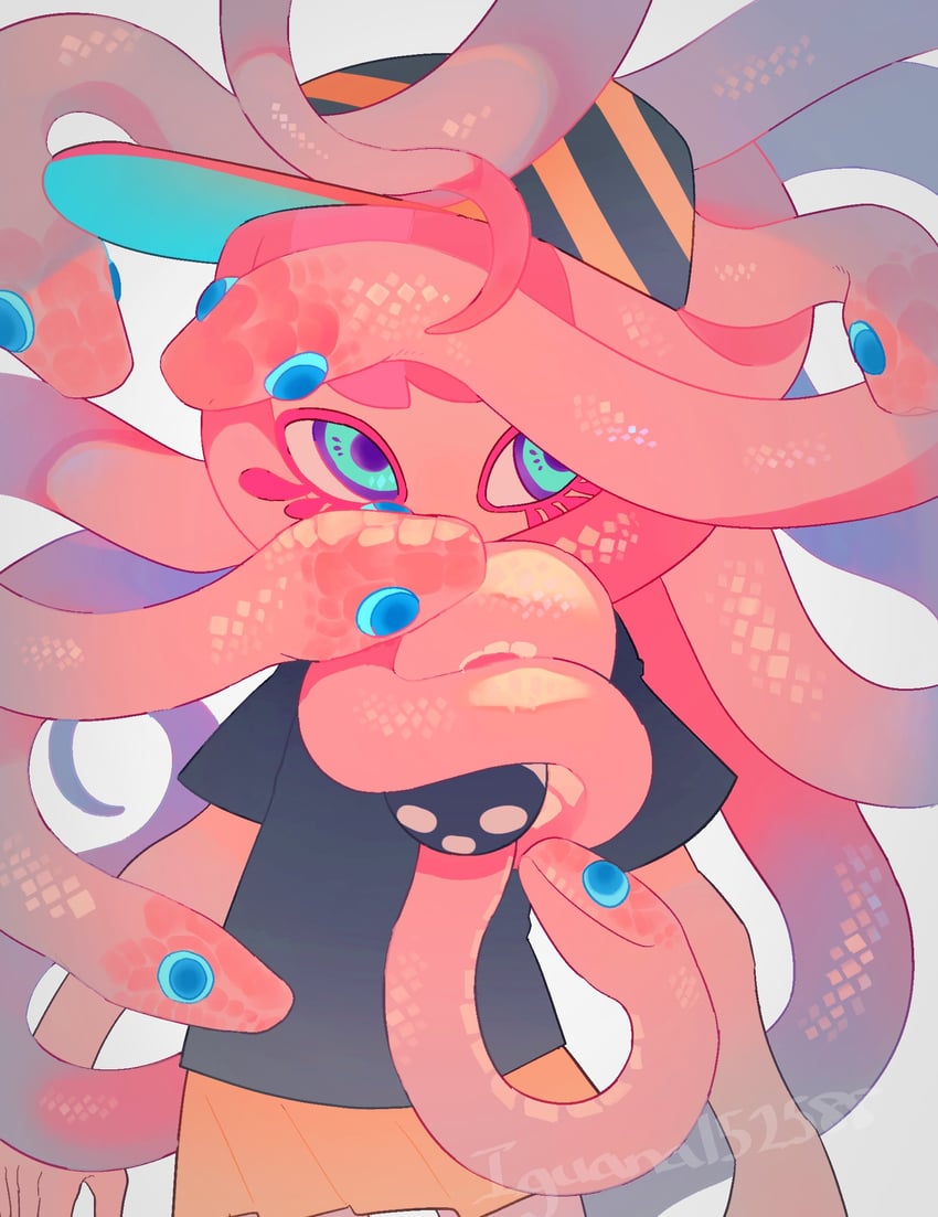 harmony and harmony's clownfish (splatoon and 1 more) drawn by iguana152588