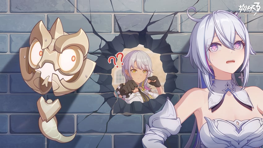 kiana kaslana and carole peppers (honkai and 1 more)