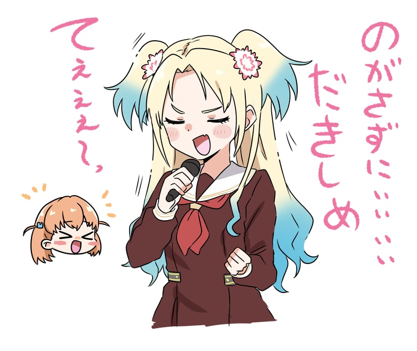 hinoshita kaho and osawa rurino (love live! and 1 more) drawn by kanzaki_gou