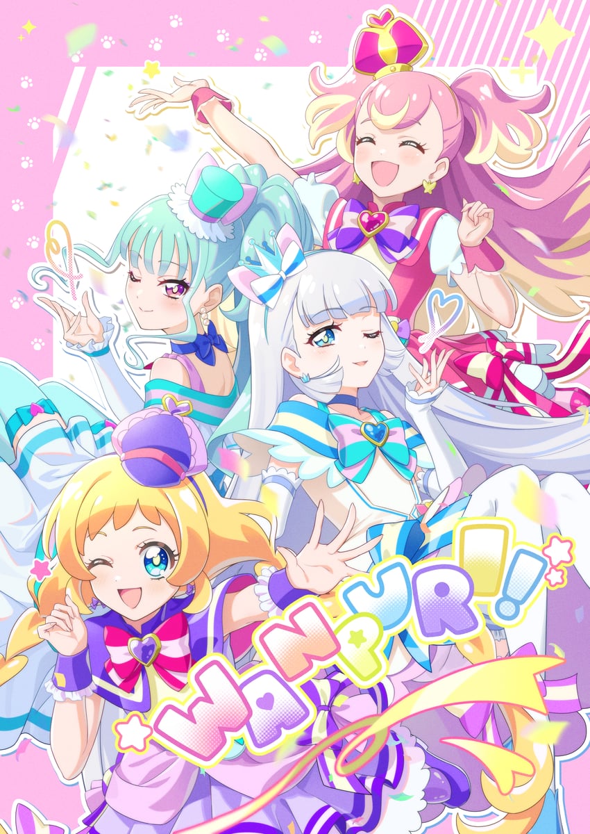 nekoyashiki yuki, inukai komugi, nekoyashiki mayu, inukai iroha, cure wonderful, and 3 more (precure and 1 more) drawn by rice_rabbit22