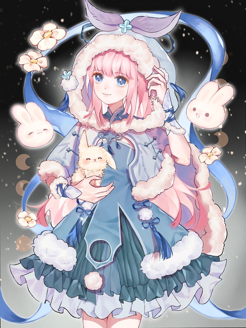 nikki and rabbit of room sun (nikki and 1 more)