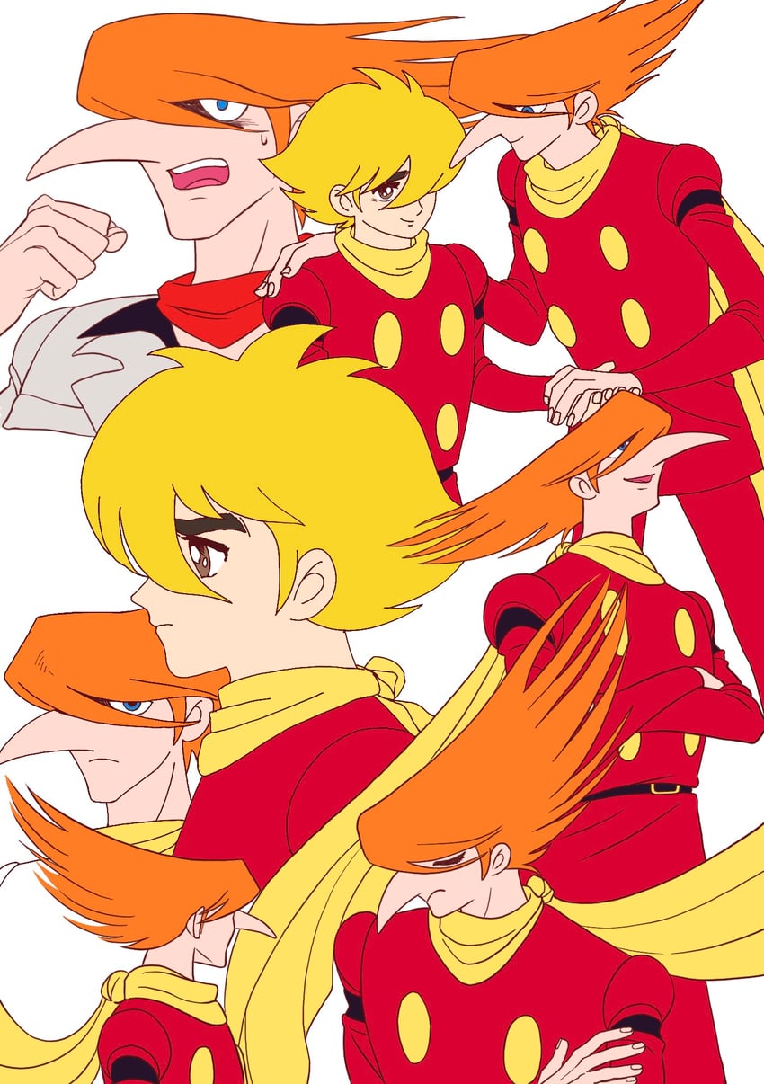 shimamura joe and jet link (cyborg 009) drawn by r_hy00