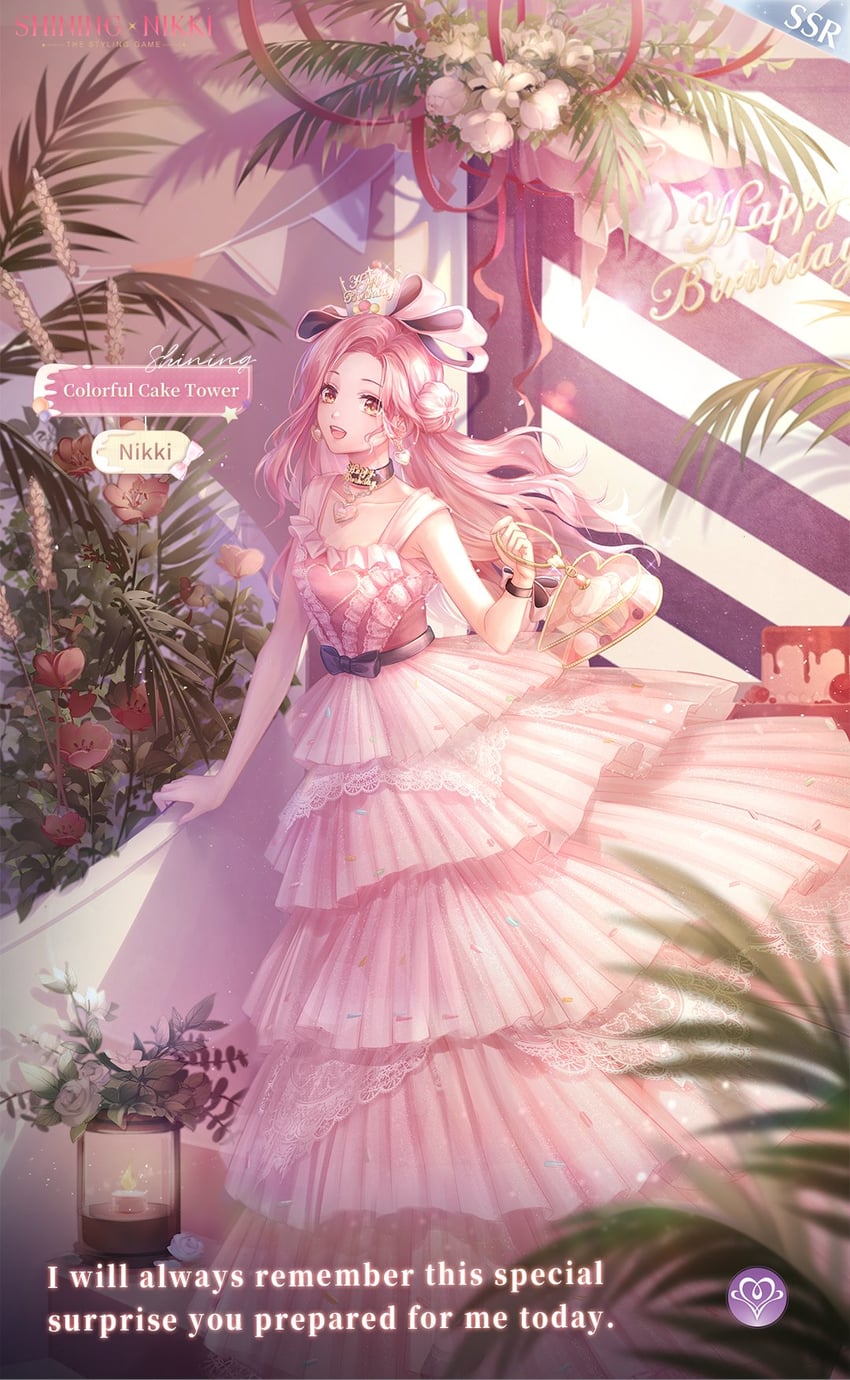 nikki and colorful cake tower (nikki and 1 more)