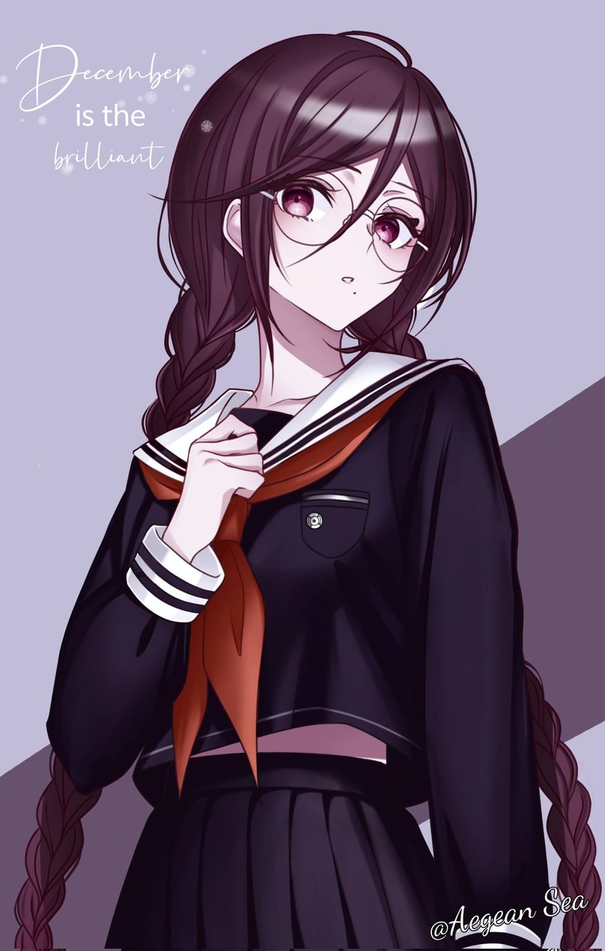 fukawa toko (danganronpa and 1 more) drawn by aegean_sea
