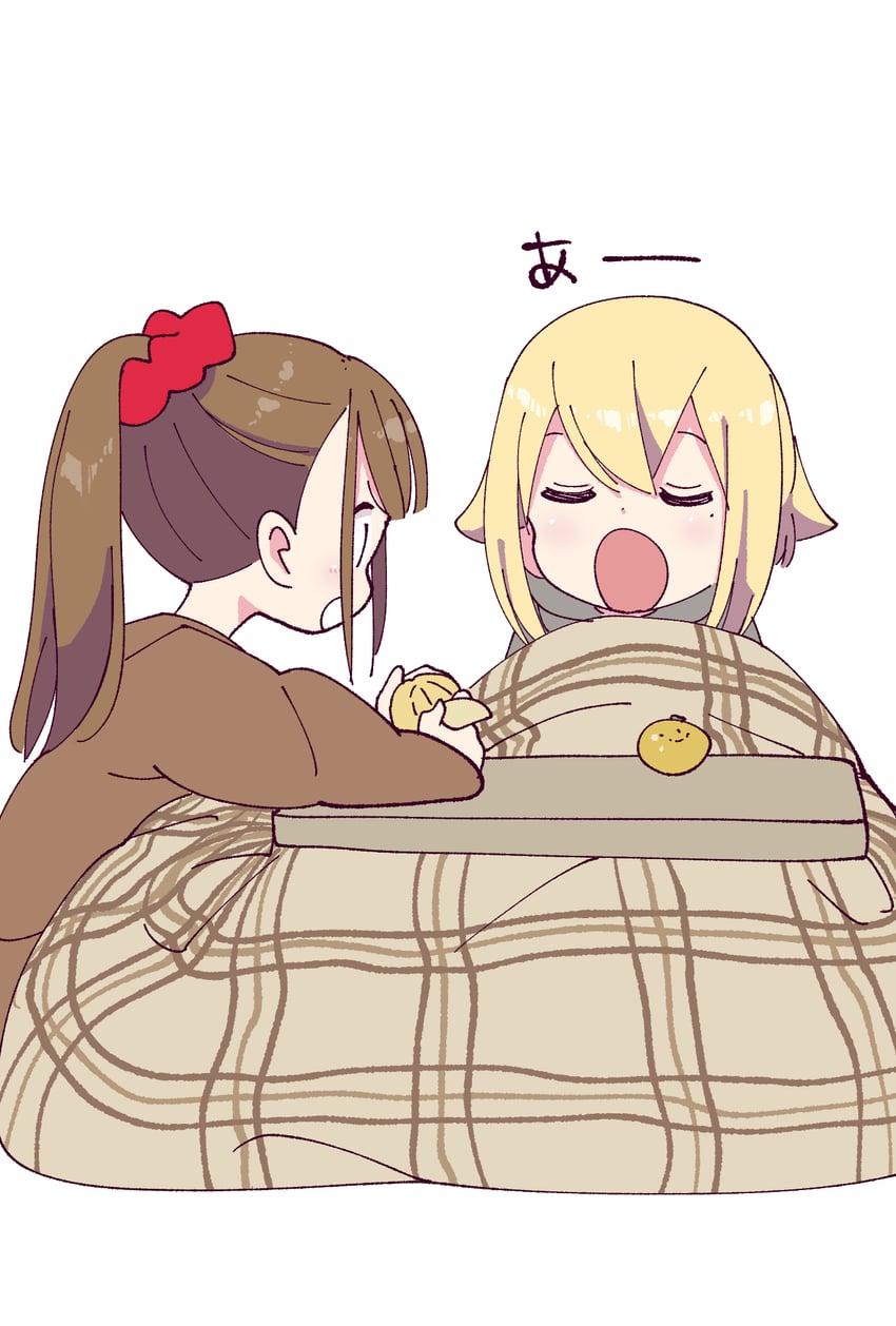 honshou aru and sunao nako (hitoribocchi no marumaru seikatsu) drawn by katsuwo_(cr66g)