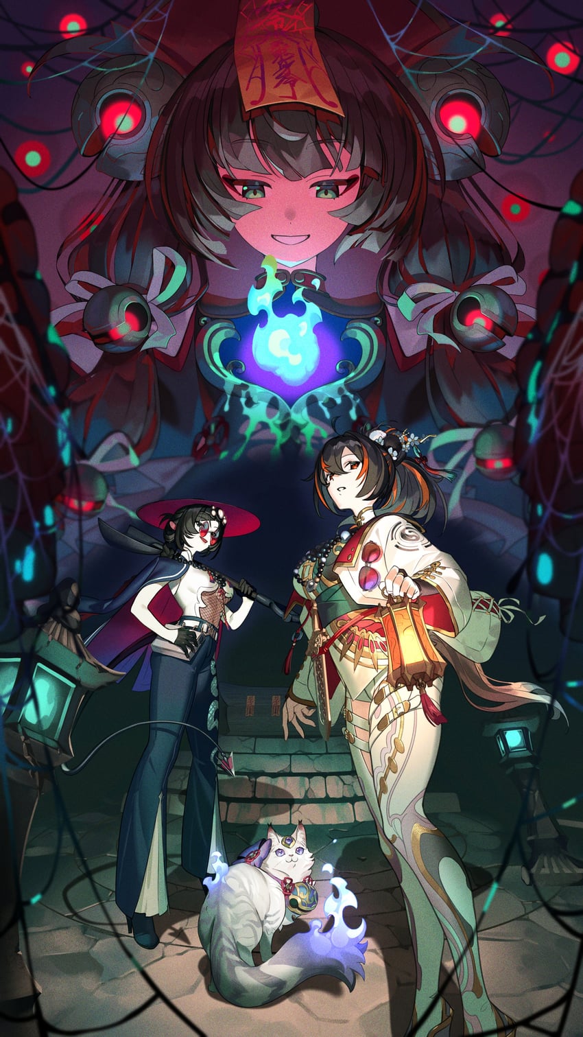 jane doe, zhu yuan, qingyi, and seth lowell (zenless zone zero) drawn by take_bayashi_3d