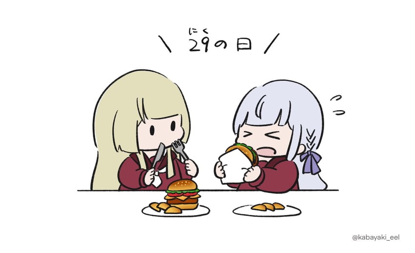 kon kanaho and miyagawa takane (assault lily) drawn by kabayaki_(kabayaki_eel)