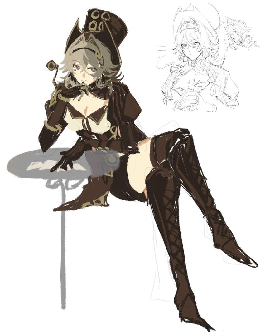 vill-v (honkai and 1 more) drawn by mmria0307