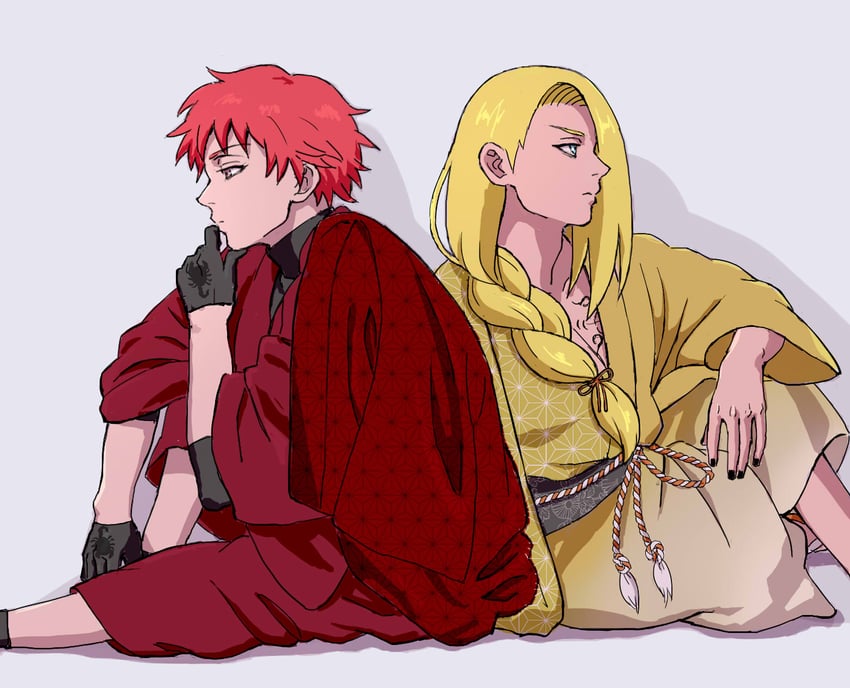 deidara and sasori (naruto and 1 more) drawn by uri_geikon