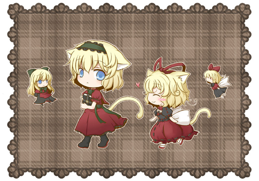 alice margatroid, shanghai doll, medicine melancholy, and su-san (touhou) drawn by ico_(engawa_roman)