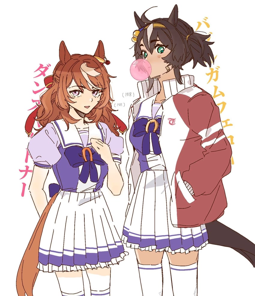 bubble gum fellow (original and 1 more) drawn by tsukiinu_(1174943116)