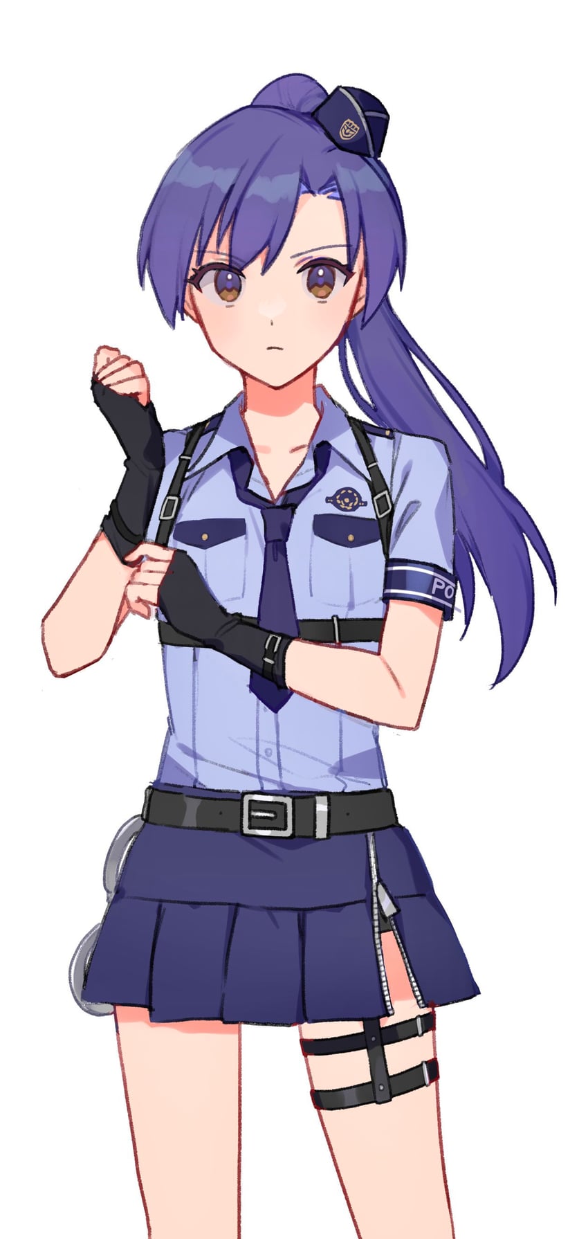 kisaragi chihaya (idolmaster and 2 more) drawn by wkm_ko6