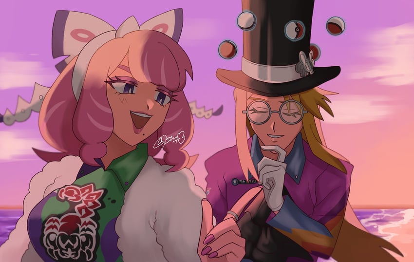 klara and avery (pokemon and 1 more) drawn by sanno_(snn_3)
