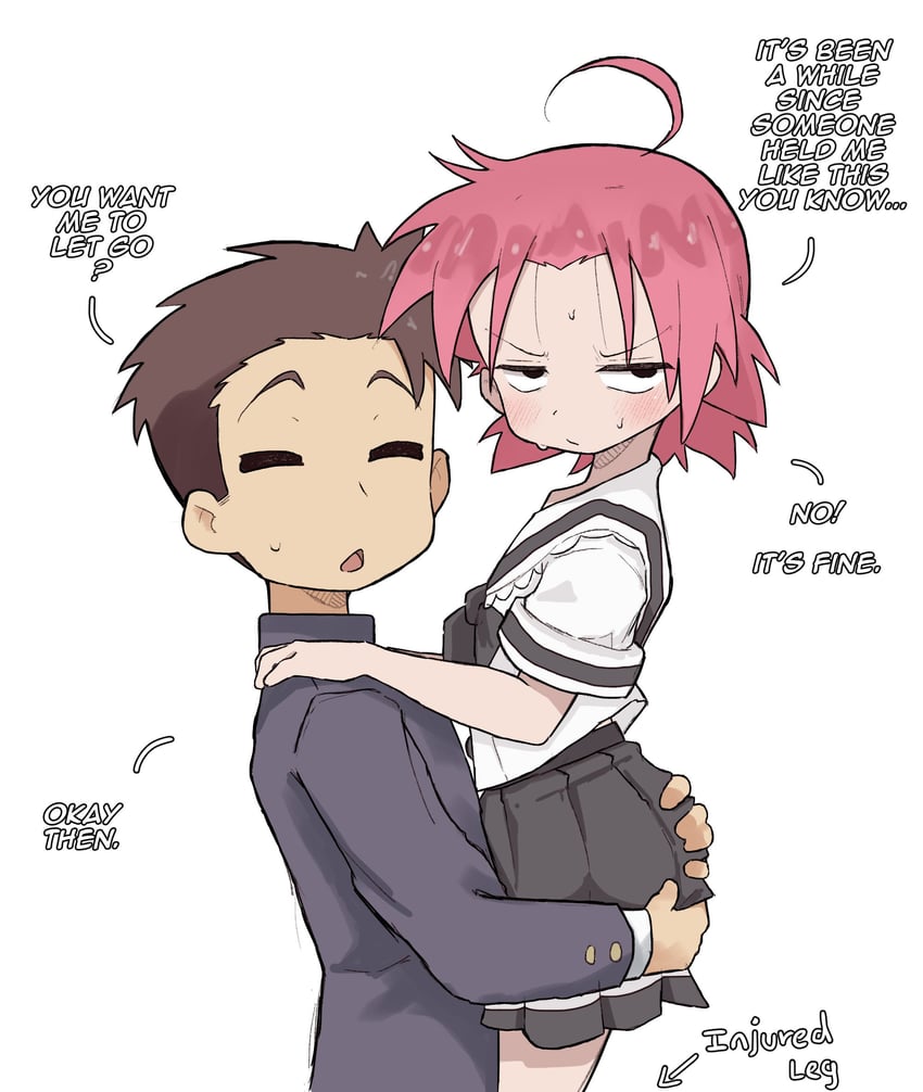 kogami akira and shiraishi minoru (lucky star) drawn by zlix0n