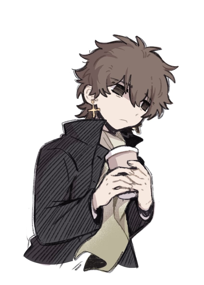 kotomine kirei (fate and 1 more) drawn by monster_771