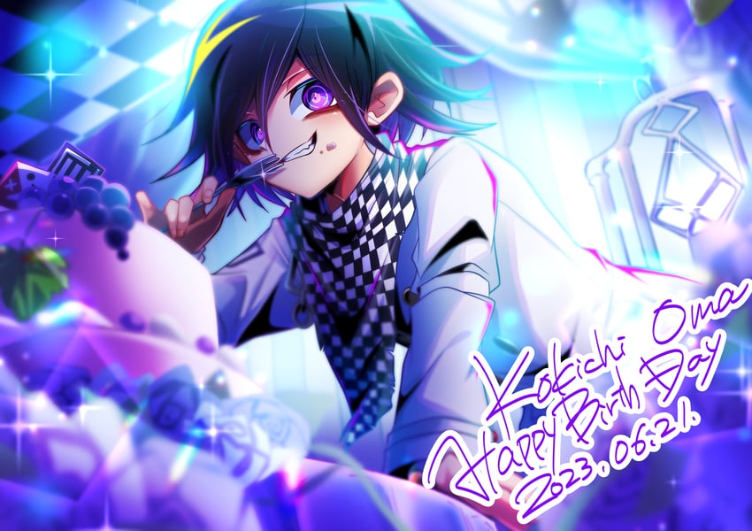 oma kokichi (danganronpa and 1 more) drawn by kujira_pyon_ka