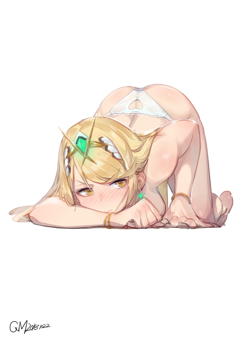 mythra (xenoblade chronicles and 1 more) drawn by gorgeous_mushroom