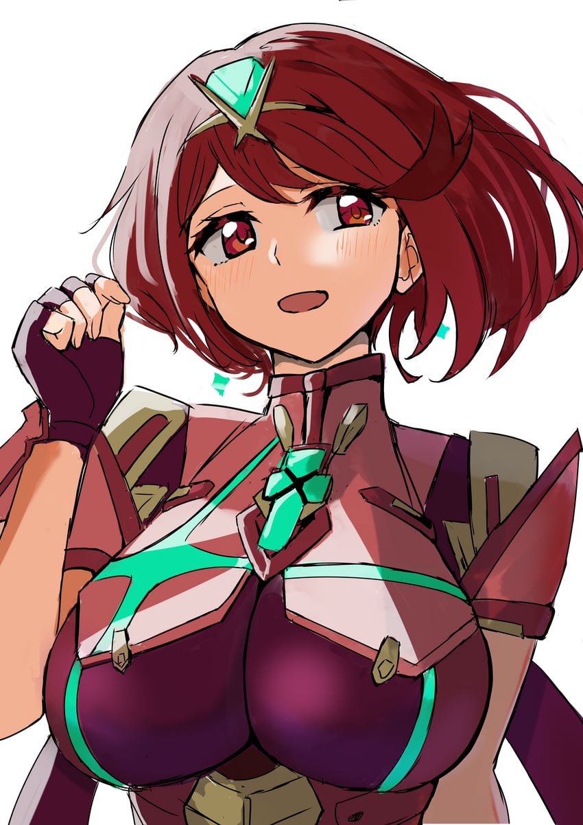 pyra (xenoblade chronicles and 1 more) drawn by ereka