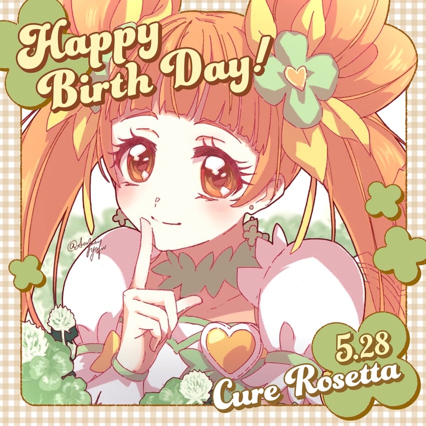 yotsuba alice and cure rosetta (precure and 1 more) drawn by suzumi_yufu