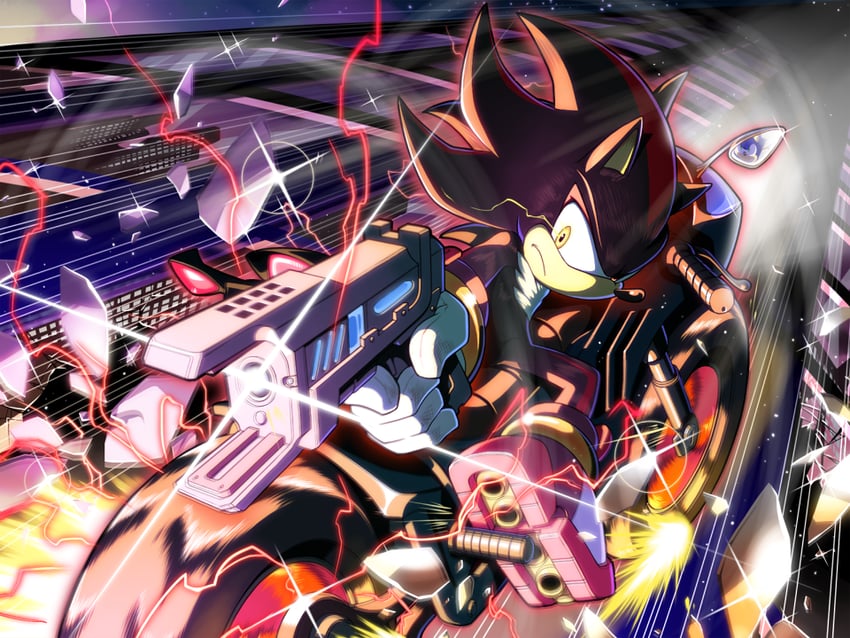 shadow the hedgehog (sonic and 1 more) drawn by napo