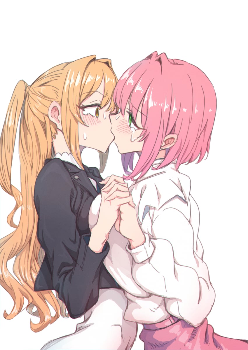 hanazono hakari and inda karane (kimi no koto ga dai dai dai dai daisuki na 100-nin no kanojo) drawn by nanami_yotsuya