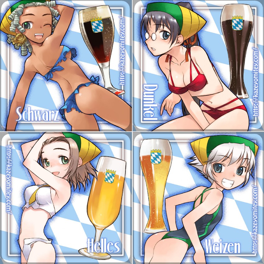 lipton, greta, izuna, and nanase (dragon steak!) drawn by nakamura_tetsuya