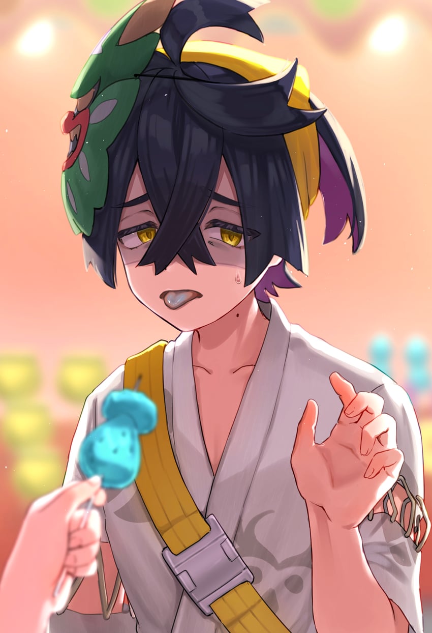kieran (pokemon and 1 more) drawn by murabito_b