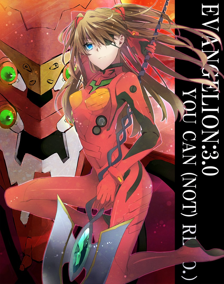 souryuu asuka langley and eva 02 (neon genesis evangelion and 2 more) drawn by noka_(blackheart1118)