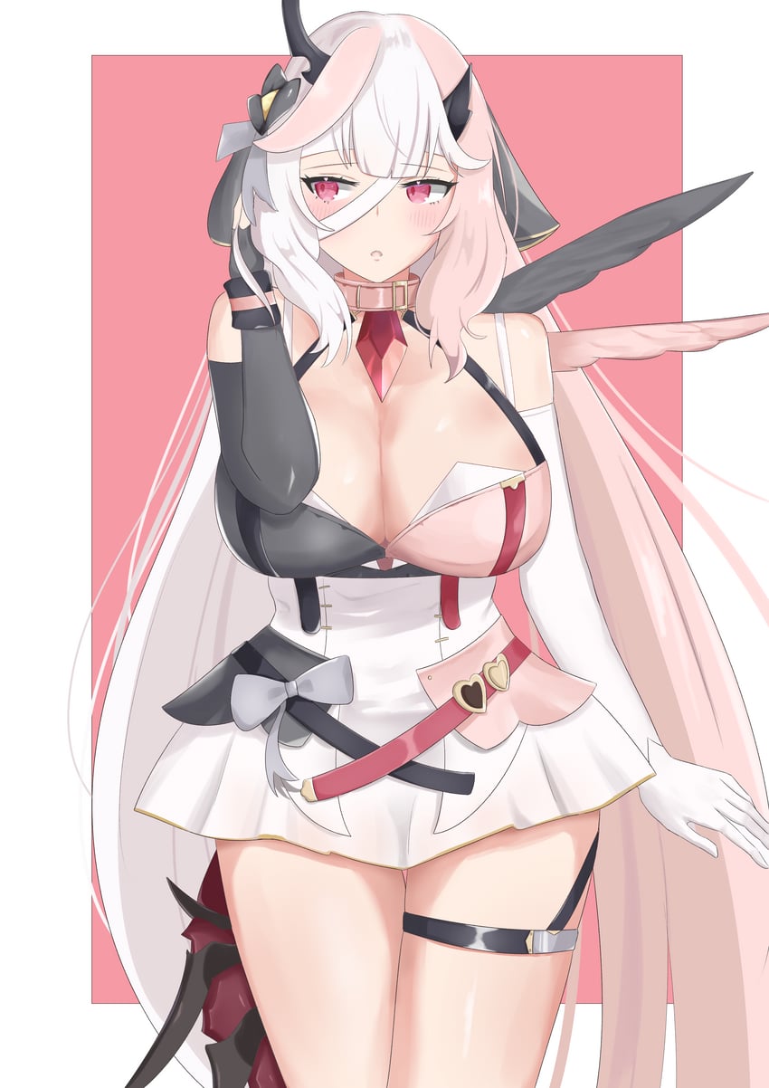 yufine and abyssal yufine (epic seven) drawn by 0_karao_ekaki_renshuu_man