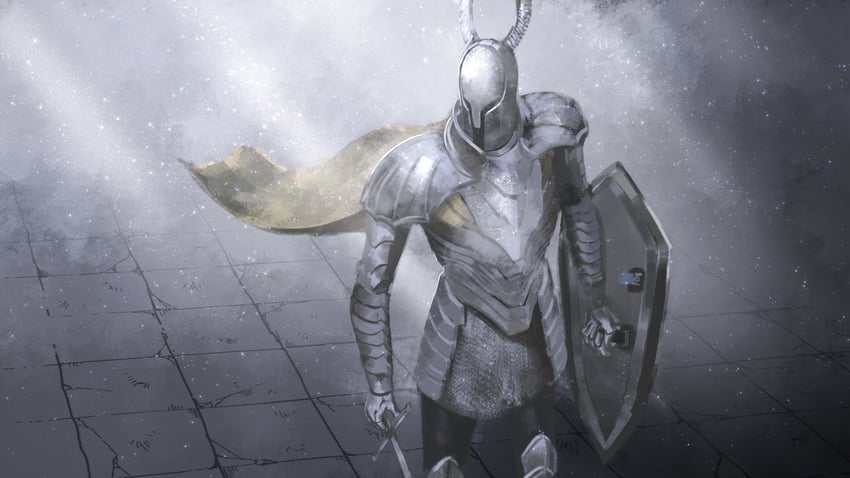 silver knight (dark souls and 1 more) drawn by asaki_(asaki_vision)