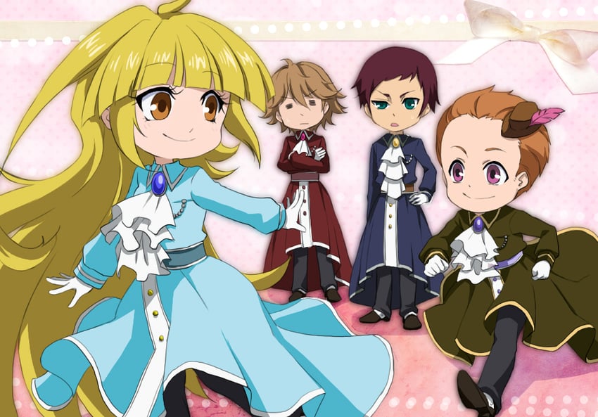 mikoto, wallence, pollon, and paan (tanken driland) drawn by hk_tagosaku
