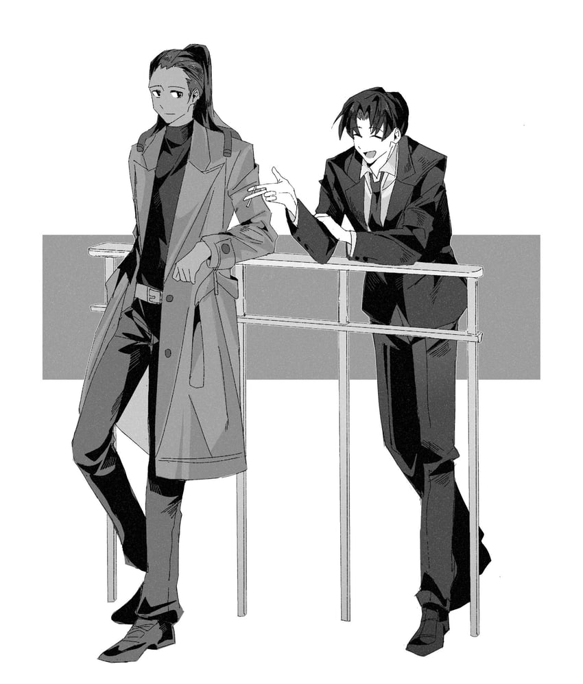 roland and olivier (project moon and 1 more) drawn by wuruko